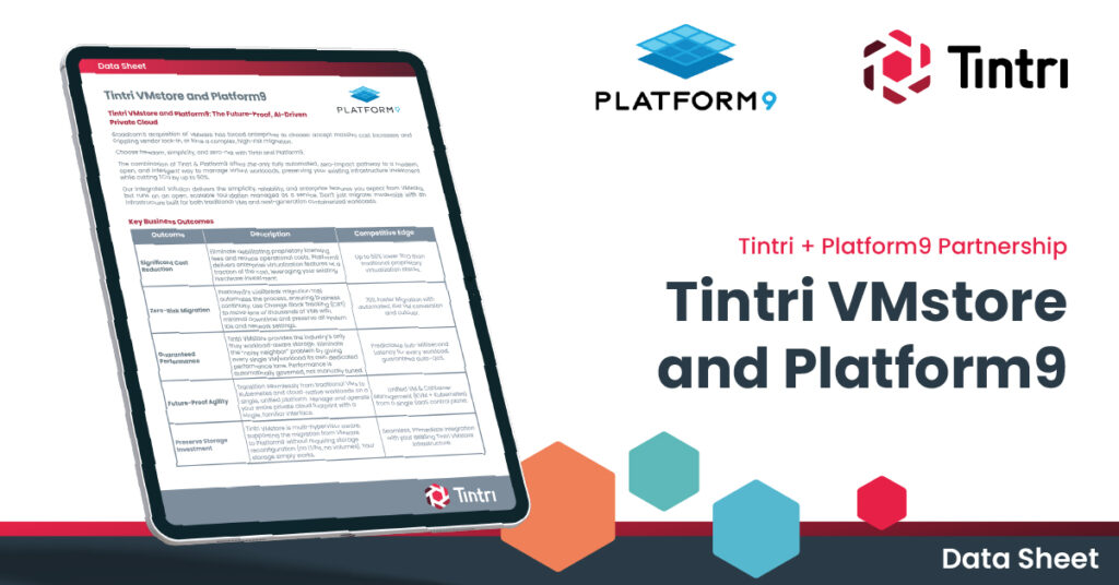 Tintri VMstore and Platform9