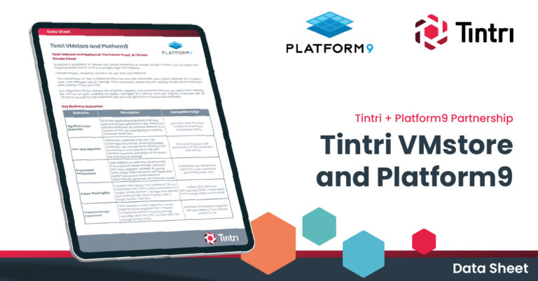 Tintri VMstore and Platform9